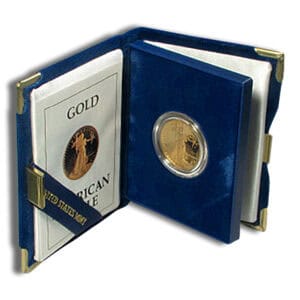 1 oz Proof Gold Eagle – Box/COA (Date Varies)