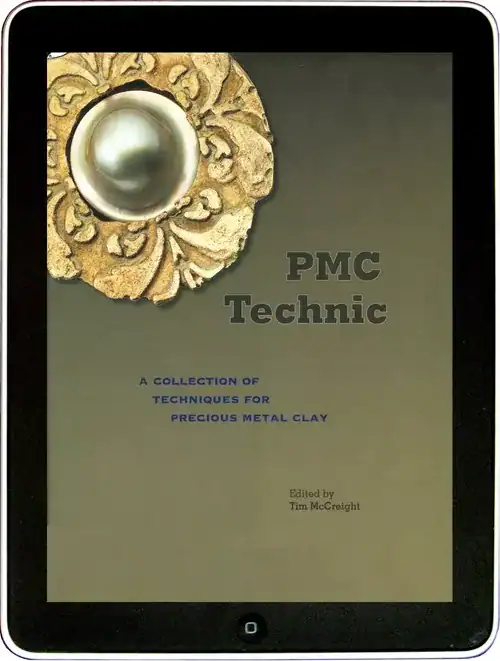 Precious Metal Clay Techniques Book on digital tablet screen.